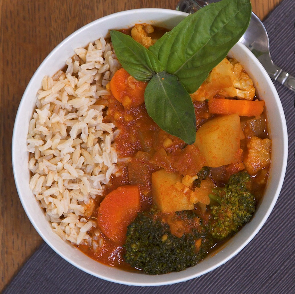Vegan One Pot Thai Red Curry with Vegetables -- VitaClay (Video Recipe)