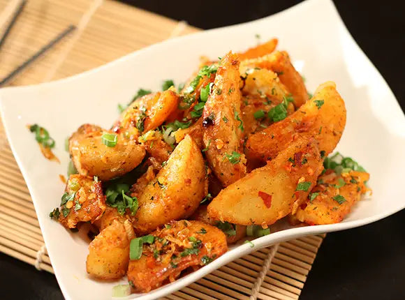 Honey chilli potatoes