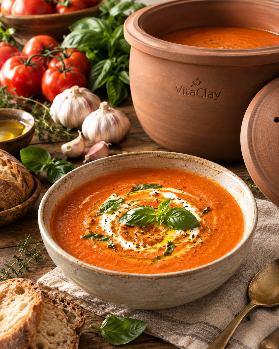 How to Make Homemade Tomato Sauce in VitaClay Clay Pot Slow Cooker