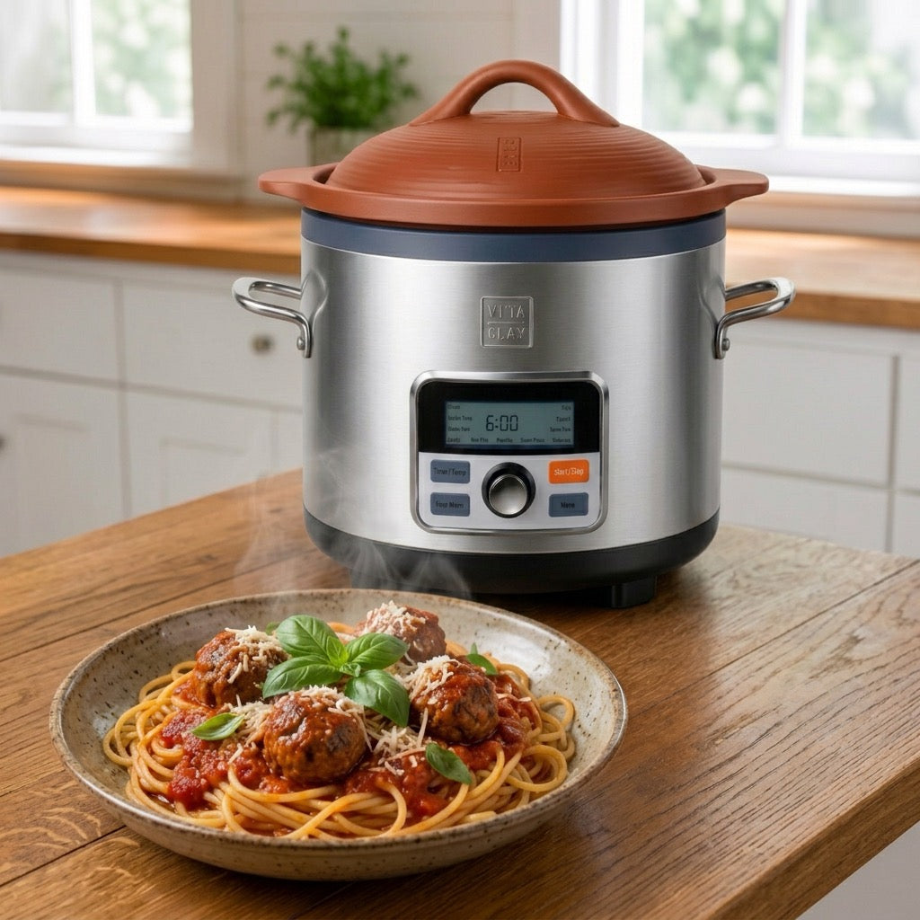 Easy One-Pot Pasta in the VitaClay Nourishing Pot