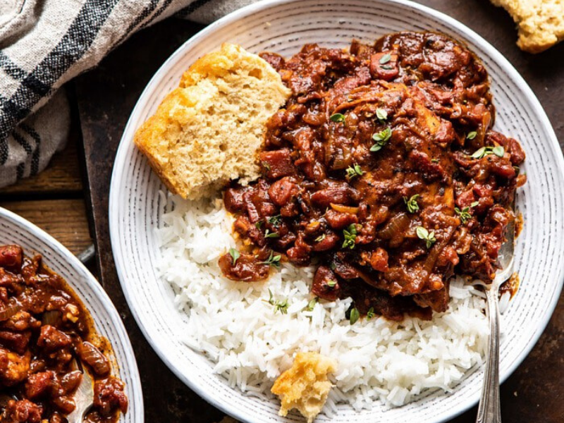 Healthier 30 Minute Beer Braised Chicken in your Claypot Cooker
