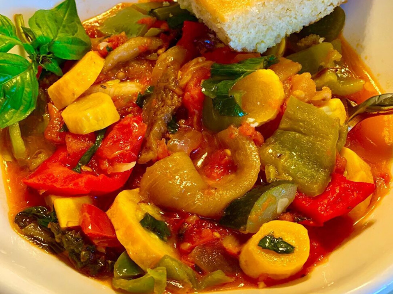 Classic French Ratatouille (rat-tuh-TOO-ee) made in VitaClay
