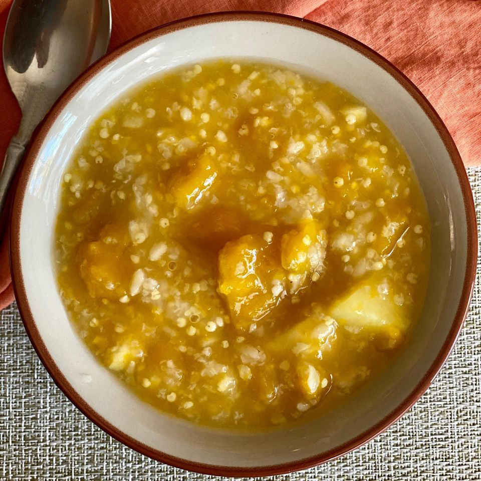 Creamy Porridge With Butternut Squash and Yams
