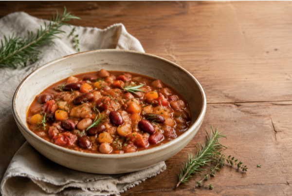 Sonoma Heirloom Bean and Vegetable Stew in the VitaClay Nourishing Pot