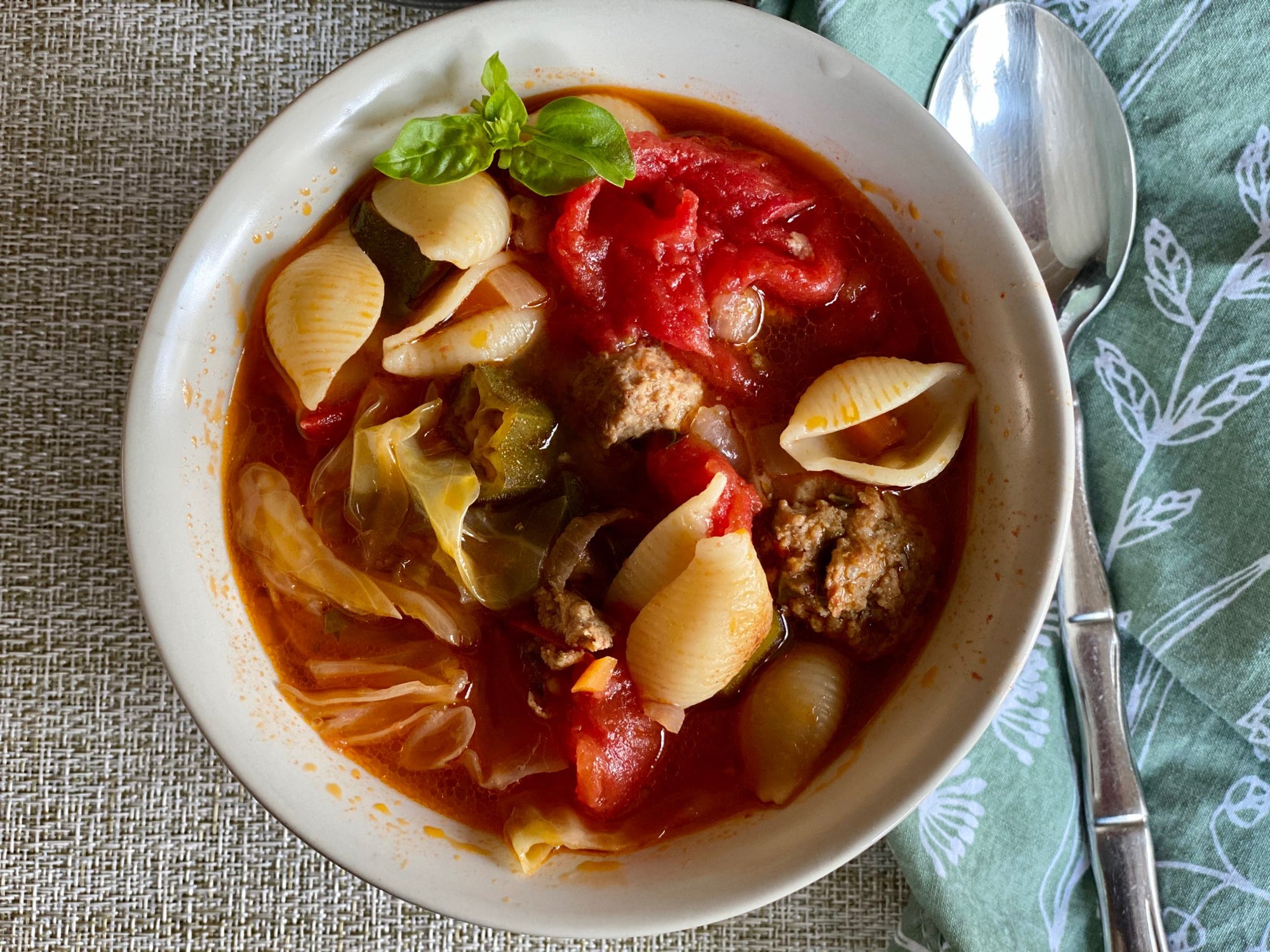 Cabbage Roll Soup with Ground Beef in Slow Cooker Recipe