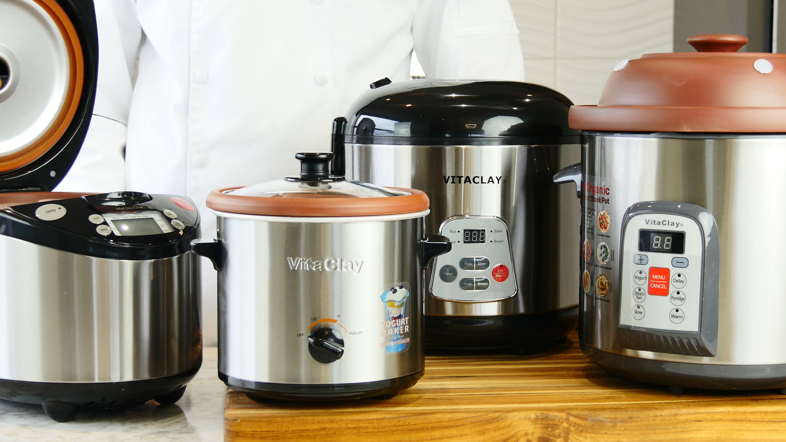 Compare Pressure Cookers, Slow Cookers, Rice Cookers - VitaClay® Chef