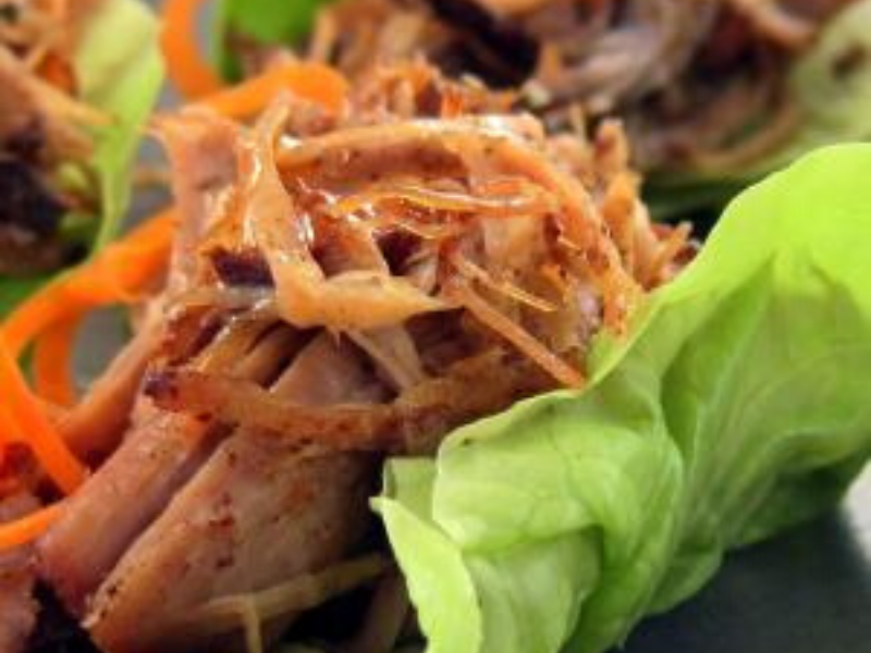 PULLED PORK LETTUCE WRAPS!