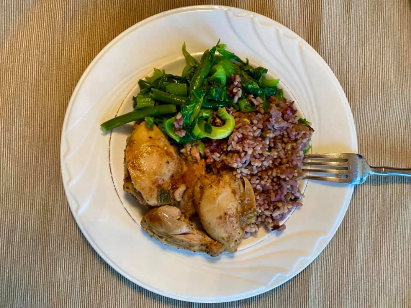 Pollo Asado Dinner with Whole Grain Mix Plus my Favorite Millets!
