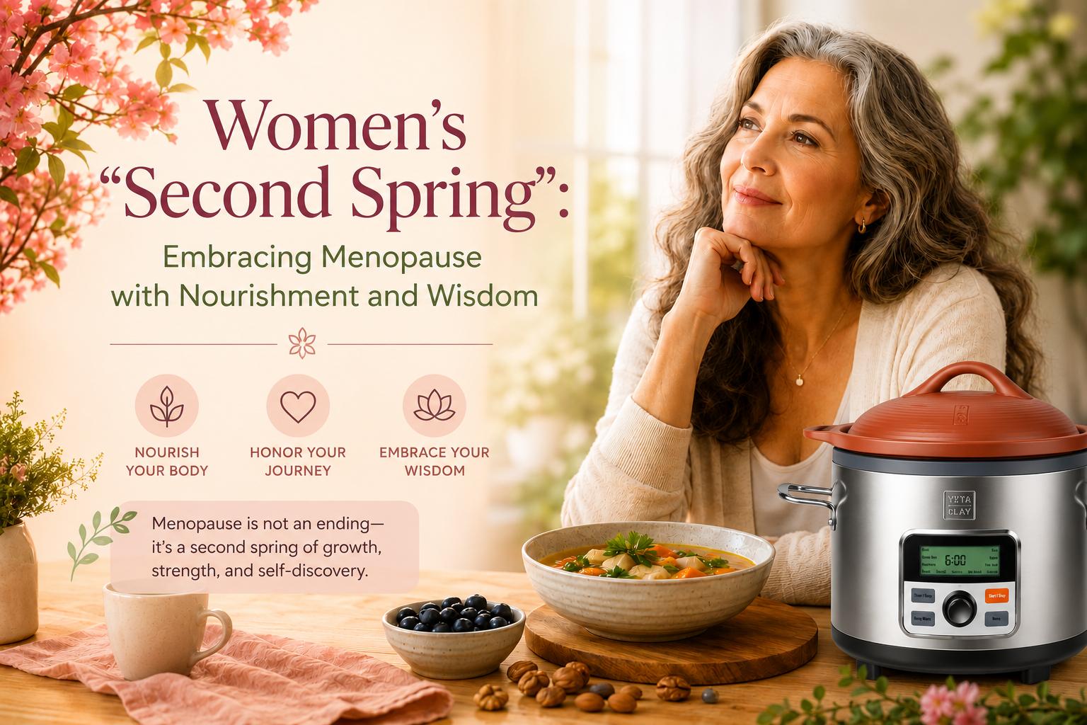 Women’s “Second Spring”: Embracing Menopause with Nourishment and Wisdom