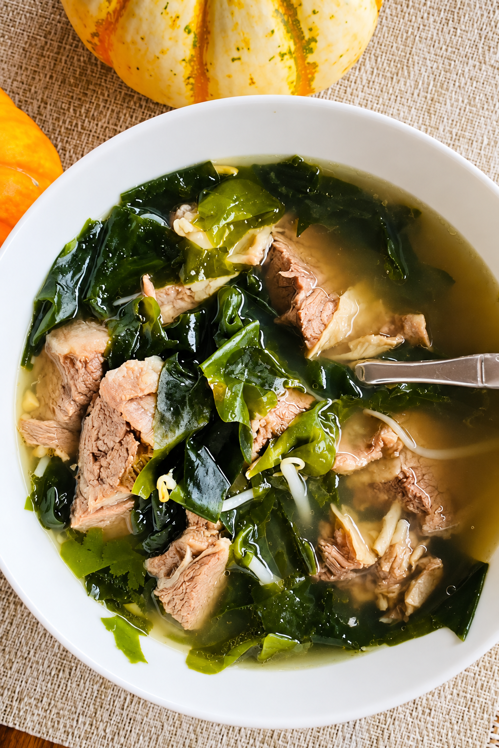 🌿✨ Glow with Korean Seaweed Beef Soup! ✨🌿