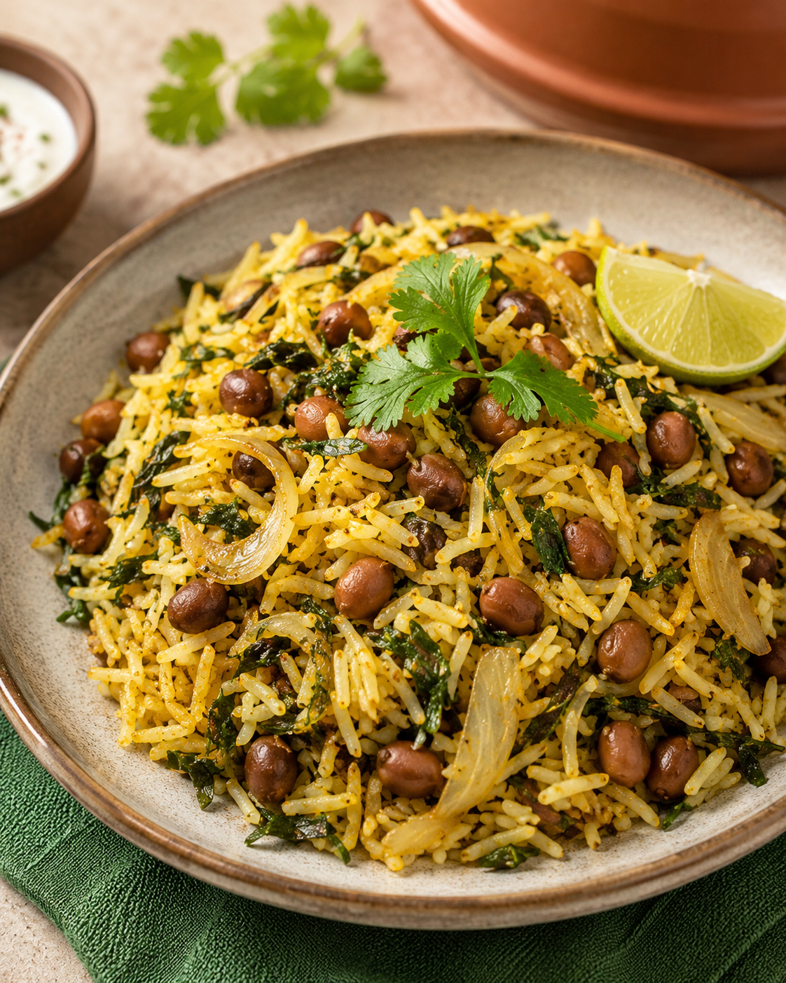 Sprouted Chickpea Rice Recipe | VitaClay® Nourishing Pot