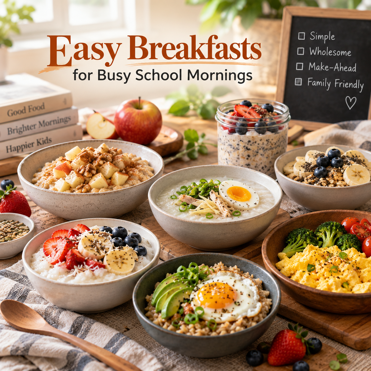 7 Easy Breakfasts for Busy School Mornings: Oatmeal, Congee & More
