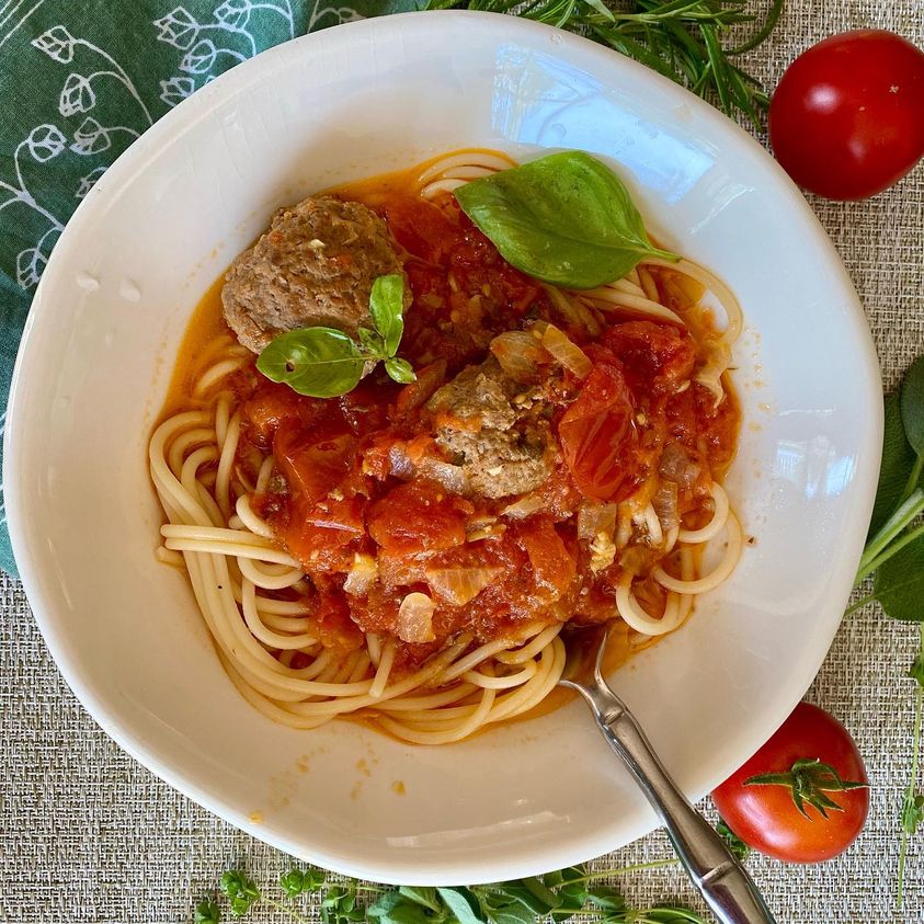 Garden Fresh Spaghetti Meatballs