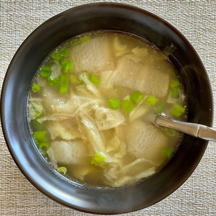 Anti-inflammatory Immune Boosting Detox Cabbage Radish Soup