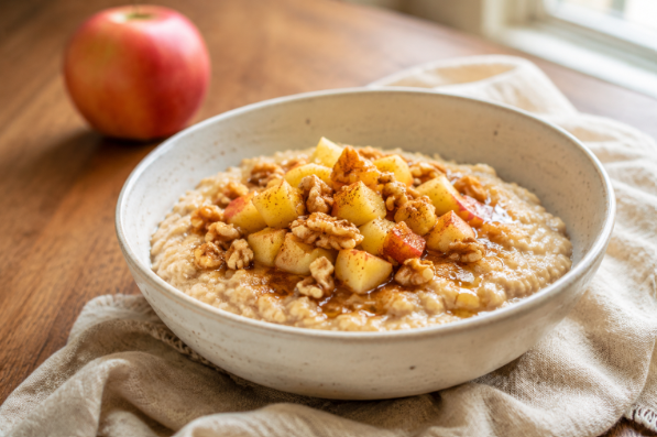 Creamy Steel-Cut Oats with Sonoma Apples, Walnuts and Cinnamon