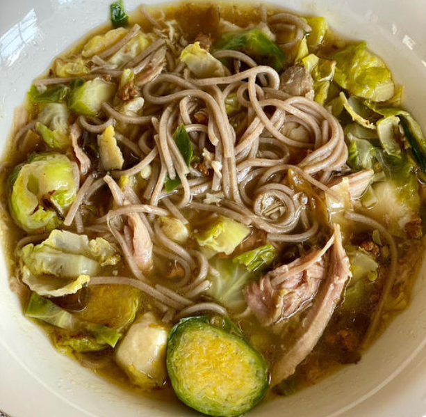 Spicy Buckwheat Turkey / chicken noodle soup