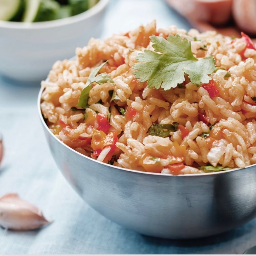 Tasty Vegetarian One Pot Brown Rice Bowl with Greens to Feel Your Best.