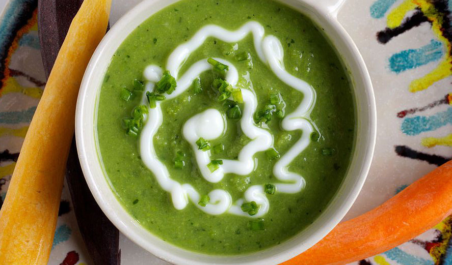 Sweet Pea and Avocado Soup