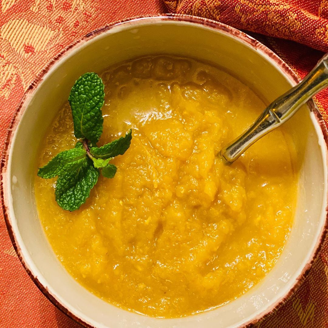 Meatless Monday Clay Pot Acorn Squash Soup