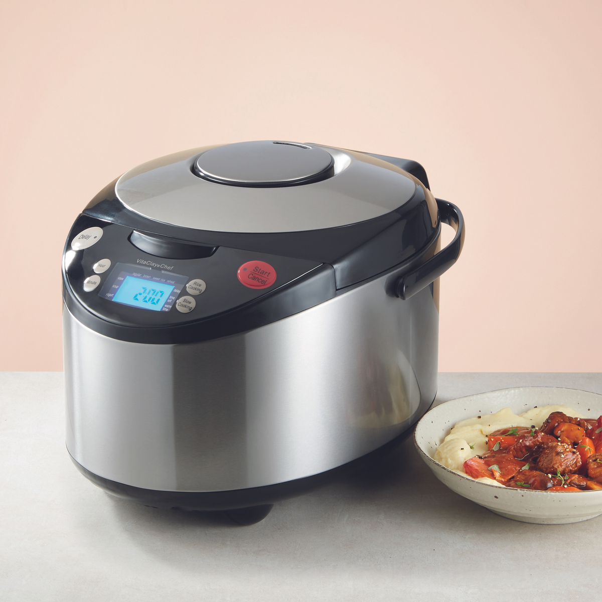 VITACLAY 7-IN-1 SMART ORGANIC MULTI-COOKER VM7900 - A RICE COOKER, A SLOW COOKER, A DIGITAL STEAMER, PLUS A BONUS YOGURT MAKER