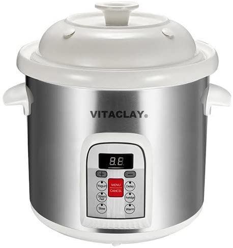 High-Fired VitaClay 2-in-1 Rice N Slow Cooker in Clay Pot