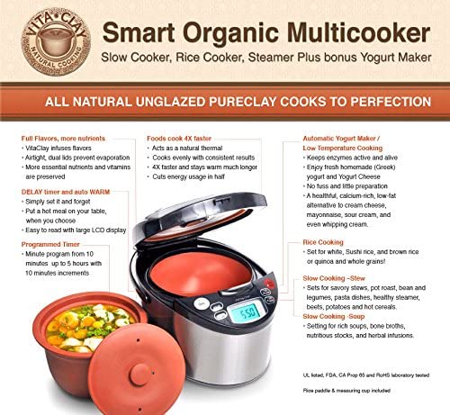 VITACLAY VM7900 SMART ORGANIC MULTI-COOKER - A RICE COOKER, A SLOW COO -  VitaClay® Chef