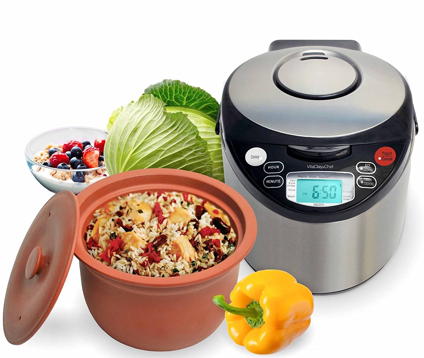 VITACLAY VM7900 SMART ORGANIC MULTI-COOKER - A RICE COOKER, A SLOW